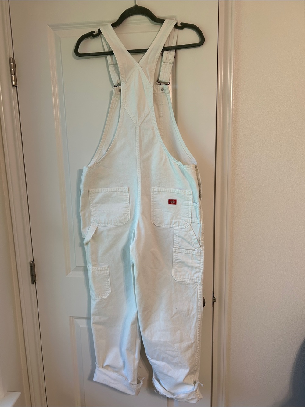 Dickies White Painter's Overalls with Paint Splatter - Picture 3 of 7